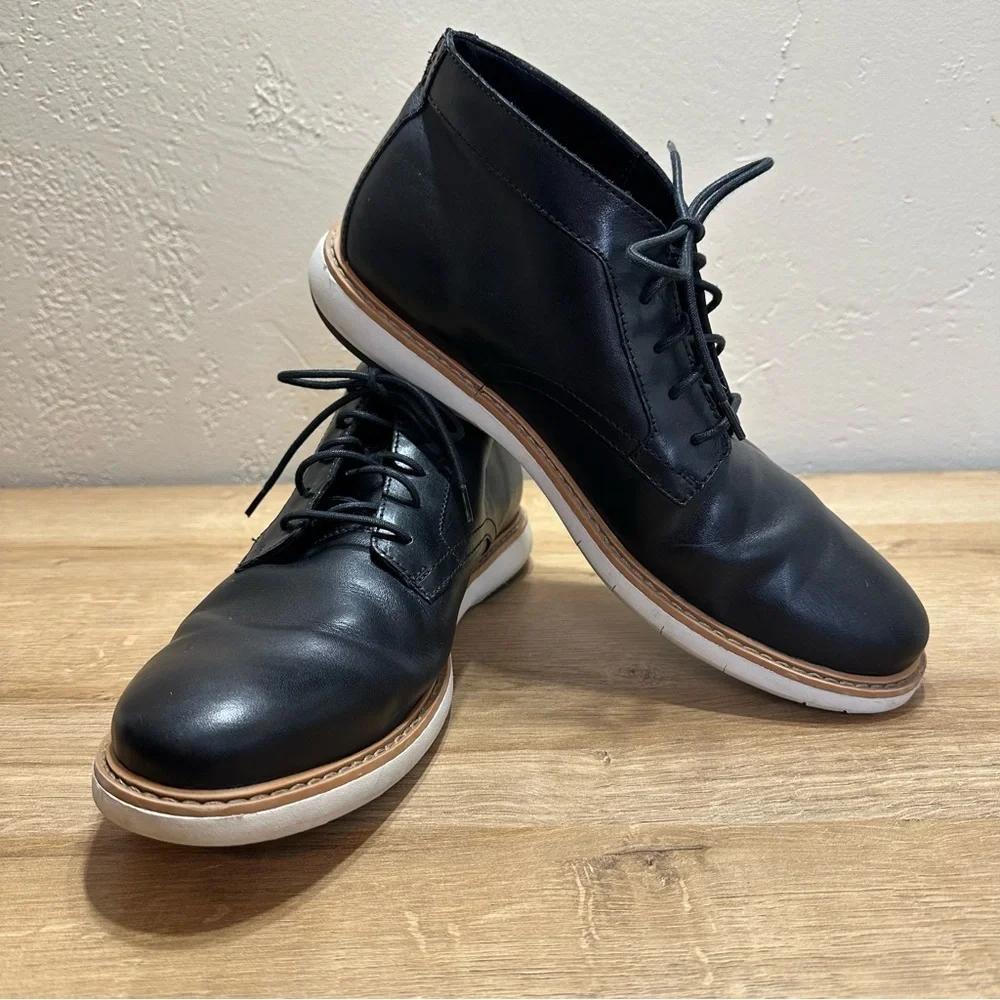 Clarks Men's Chukka Lace Up Boot Hommes Black Comfort